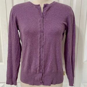 Vintage Cherokee Lavender Knitwear Cardigan Size Large
